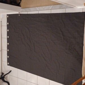 4/$80 Dark Gray Black-Out Curtain with Grommets